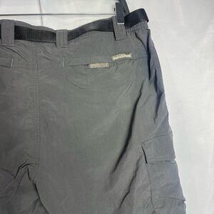 Field & Stream Men’s L Cargo Belted Shorts 36-38 Gray  Packable Lightweight